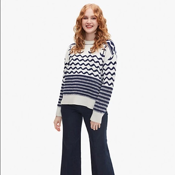 kate spade Sweaters - NWOT Kate Spade New York Women's Anchor Sweater - French Cream | Size Small